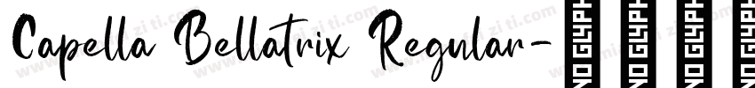 Capella Bellatrix Regular字体转换